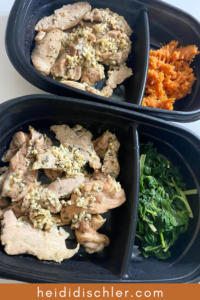 chicken spinach and sweet potatoes