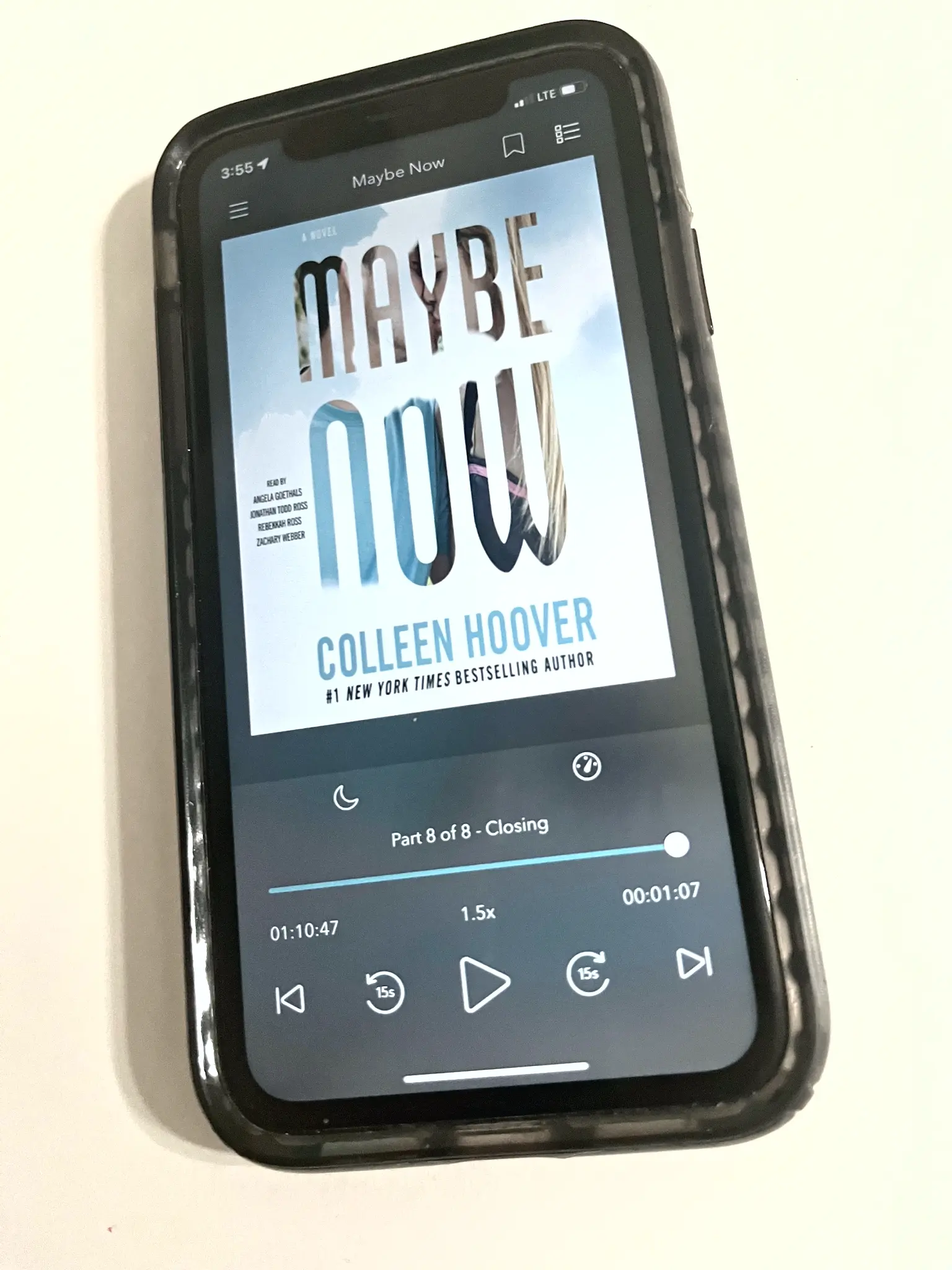 Maybe Now Audiobook Cover Colleen Hoover